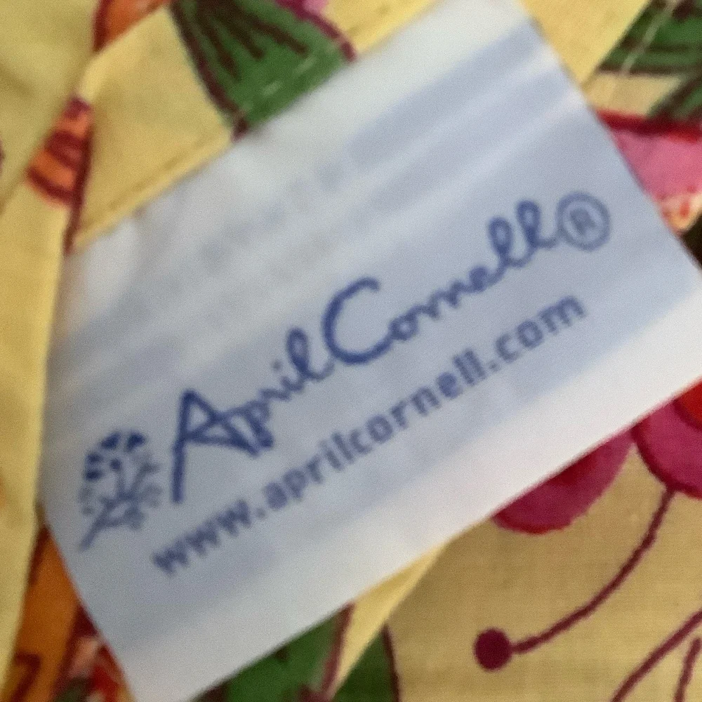 SUMMER April Cornell 100% cotton tablecloth and 8 napkins! - Picture 5 of 7